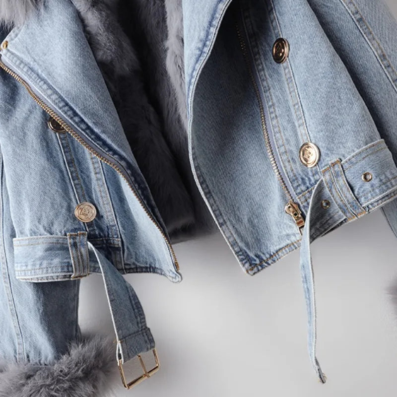 Arctic Fur Denim Jacket