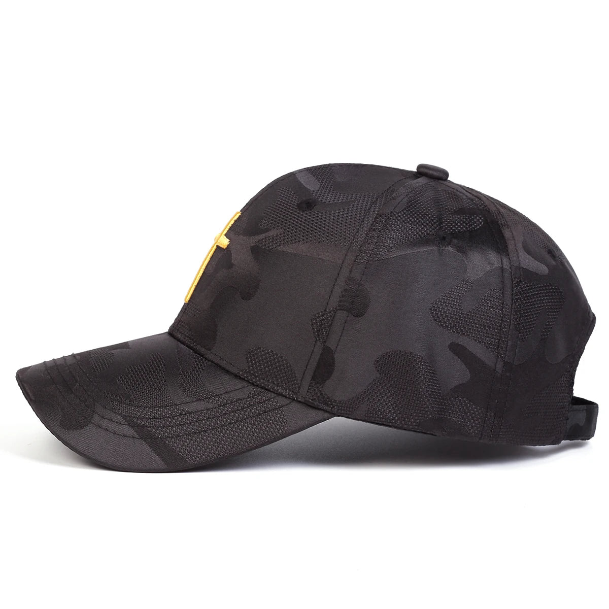 Black Camo Cross Cap