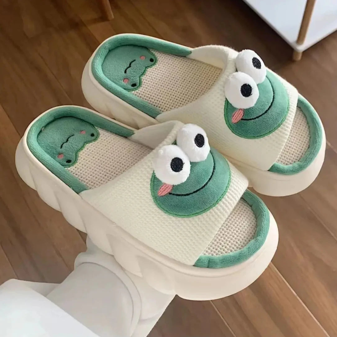 Cozy Frog Slippers