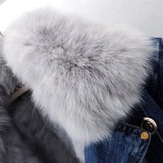 Arctic Fur Denim Jacket