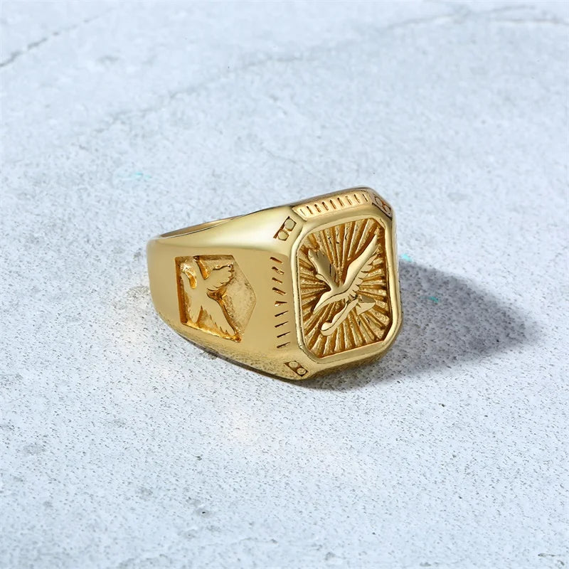 Eagle Crest Signet Ring