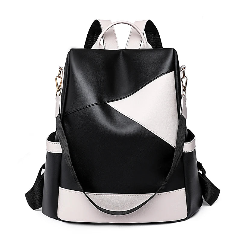 Chic Colorblock Backpack