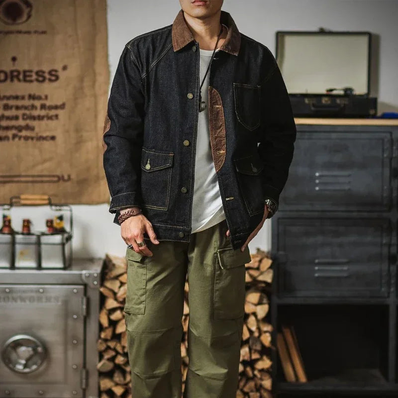 Heritage Black Denim Jean Jacket