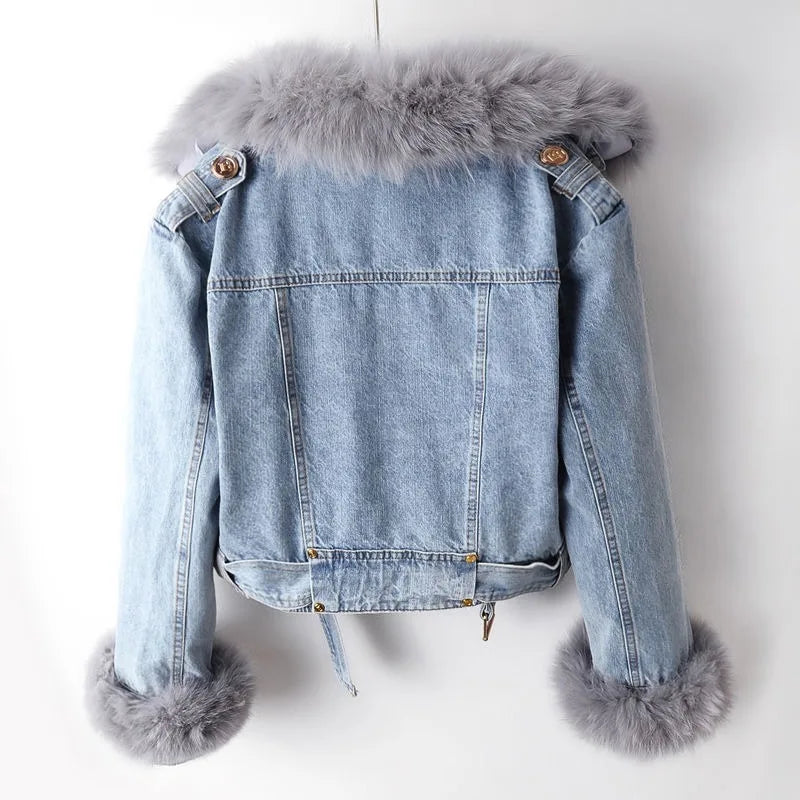 Arctic Fur Denim Jacket