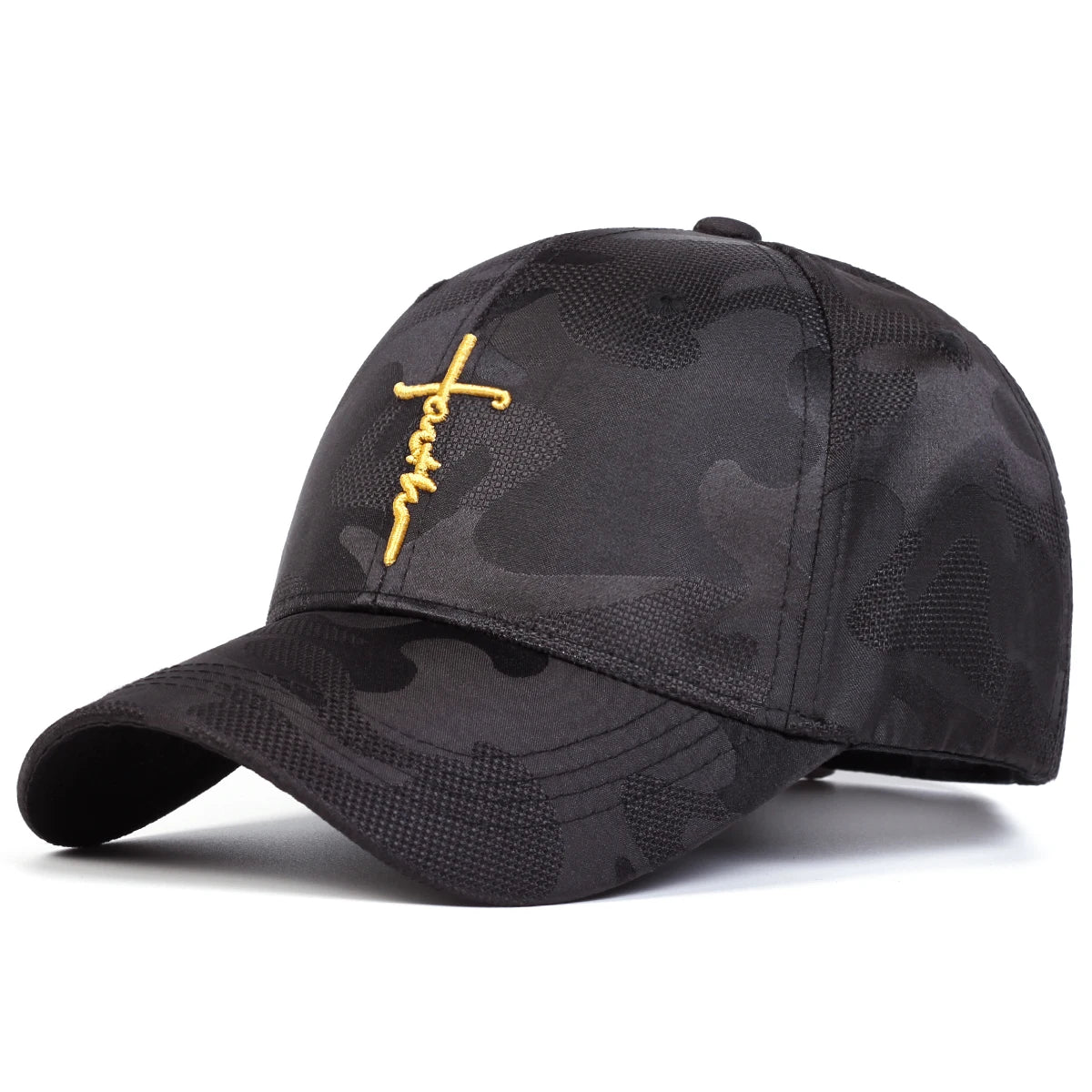 Black Camo Faith Cap