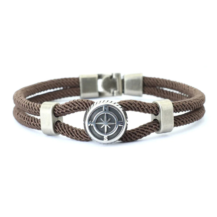 Viking Compass Rope Bracelet