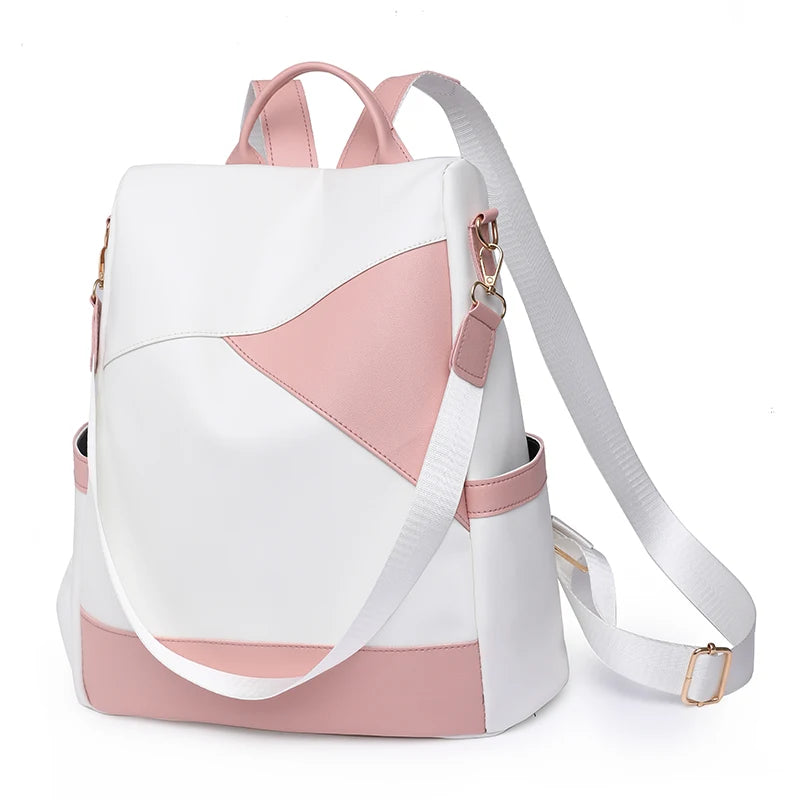 Chic Colorblock Backpack