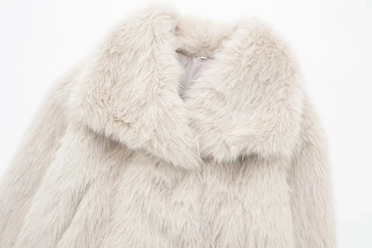 Ivory Chic Fur Jacket