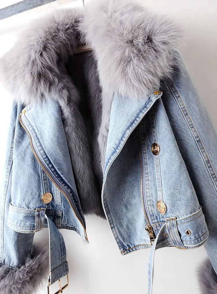 Arctic Fur Denim Jacket