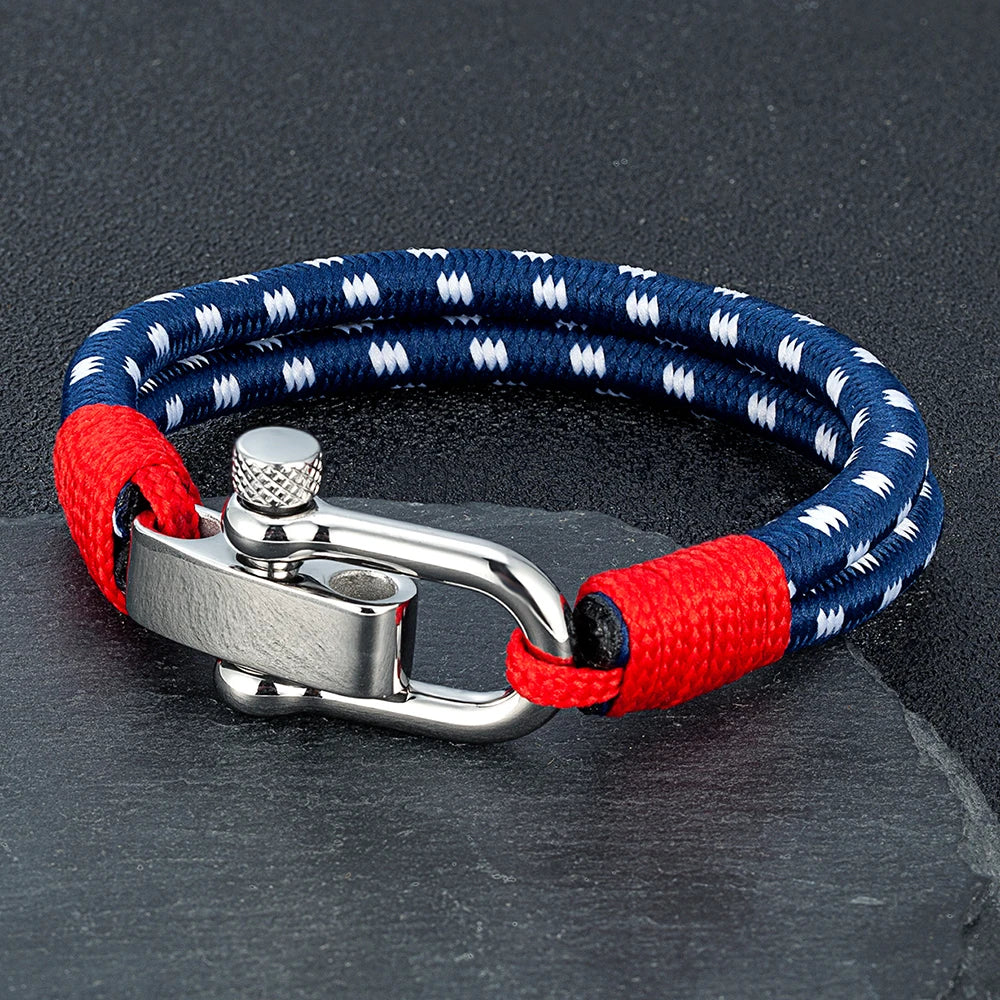 Nautical Rope Shackle Bracelet