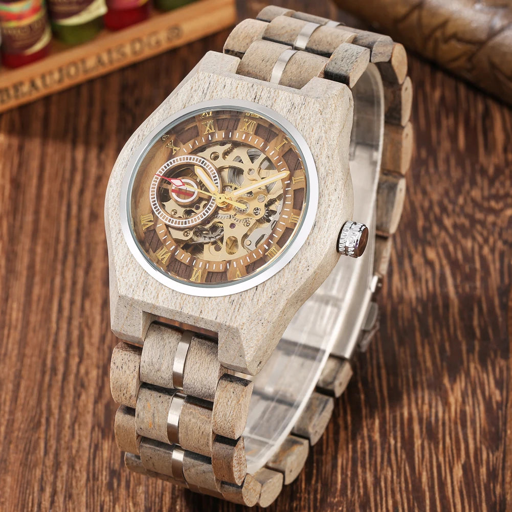 Vintage Timber Timepiece