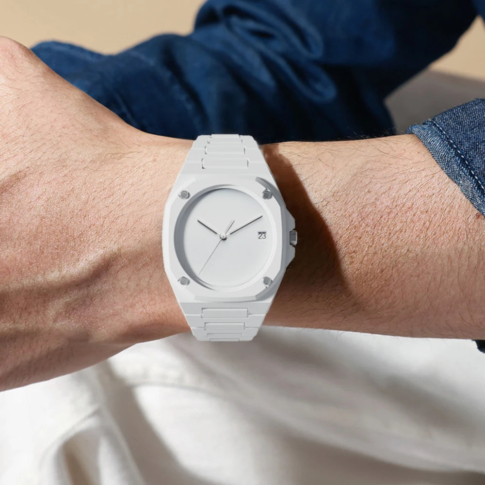 Slate Chrome Quartz Watch