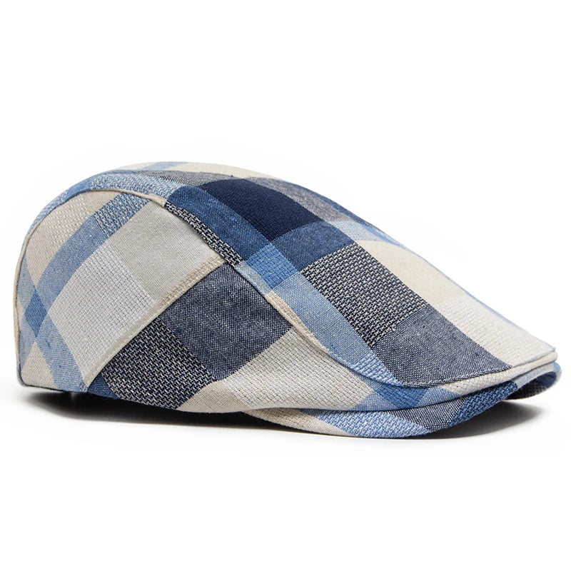 Classic Plaid Beret Cap