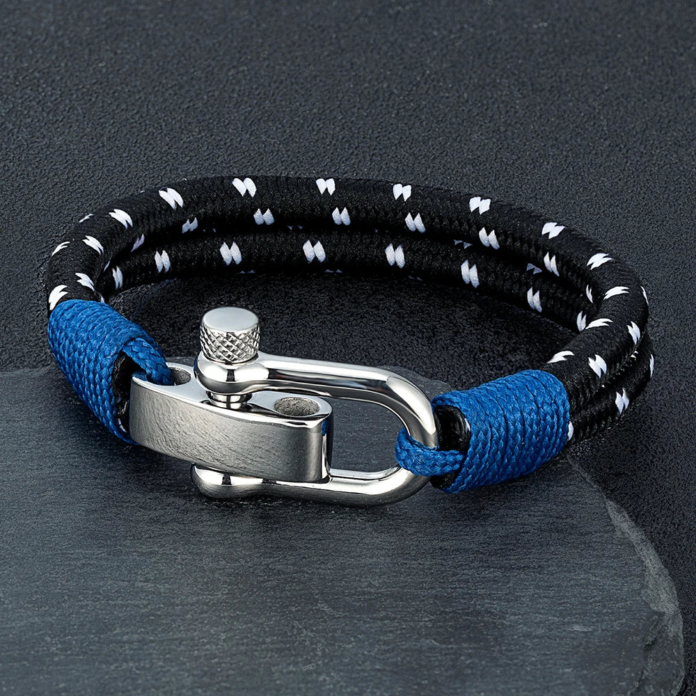 Nautical Rope Shackle Bracelet