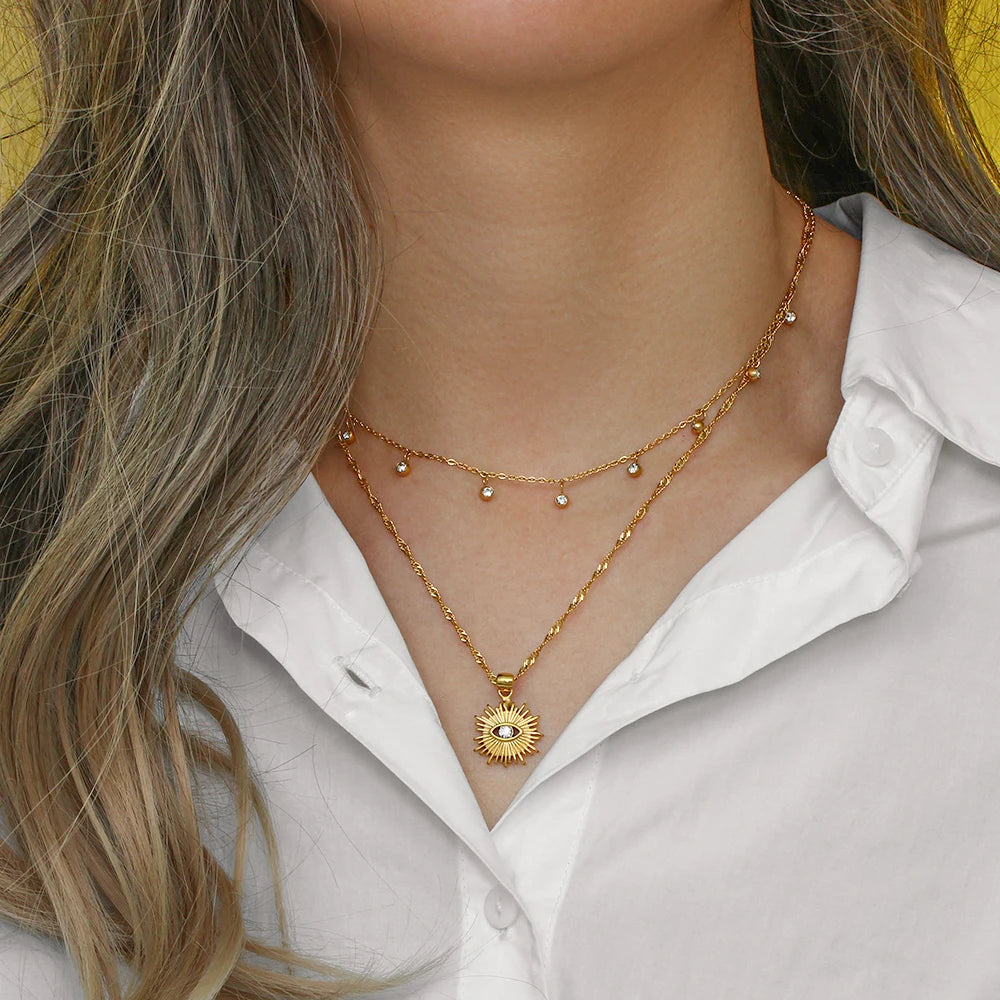 Sacred Eye Sun Pendant