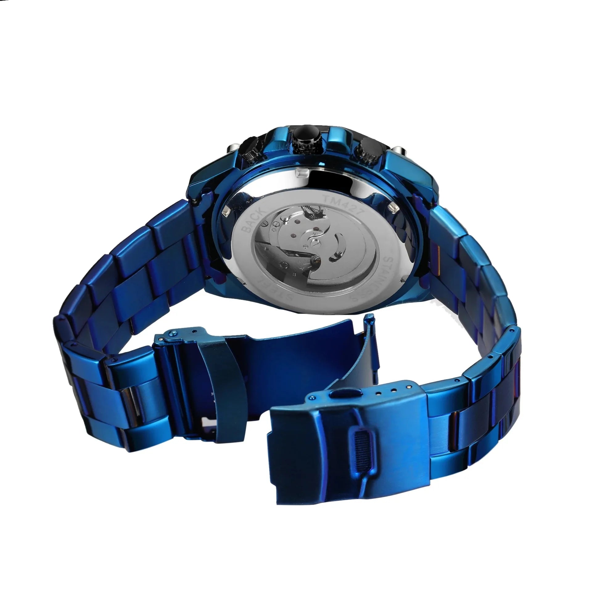 Phantom Steel Automatic Skeleton Watch