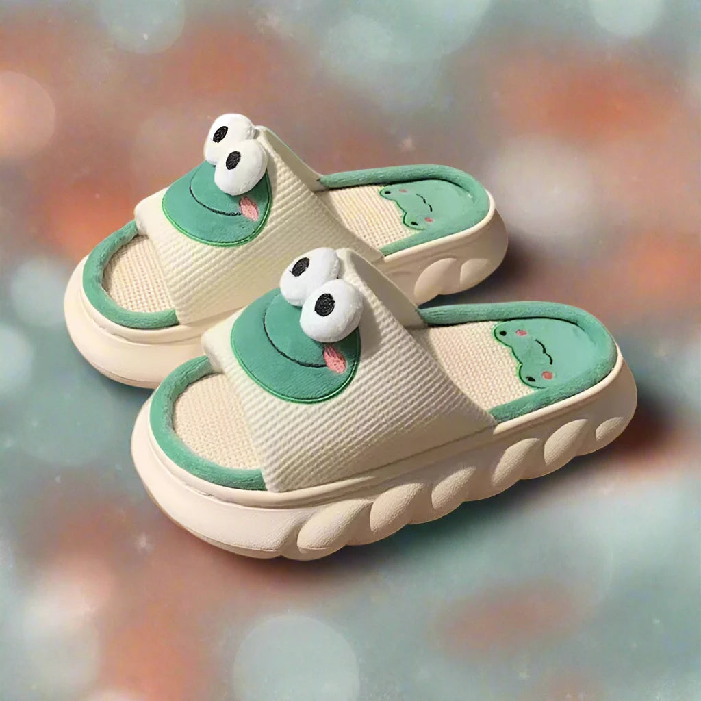 Cozy Frog Slippers