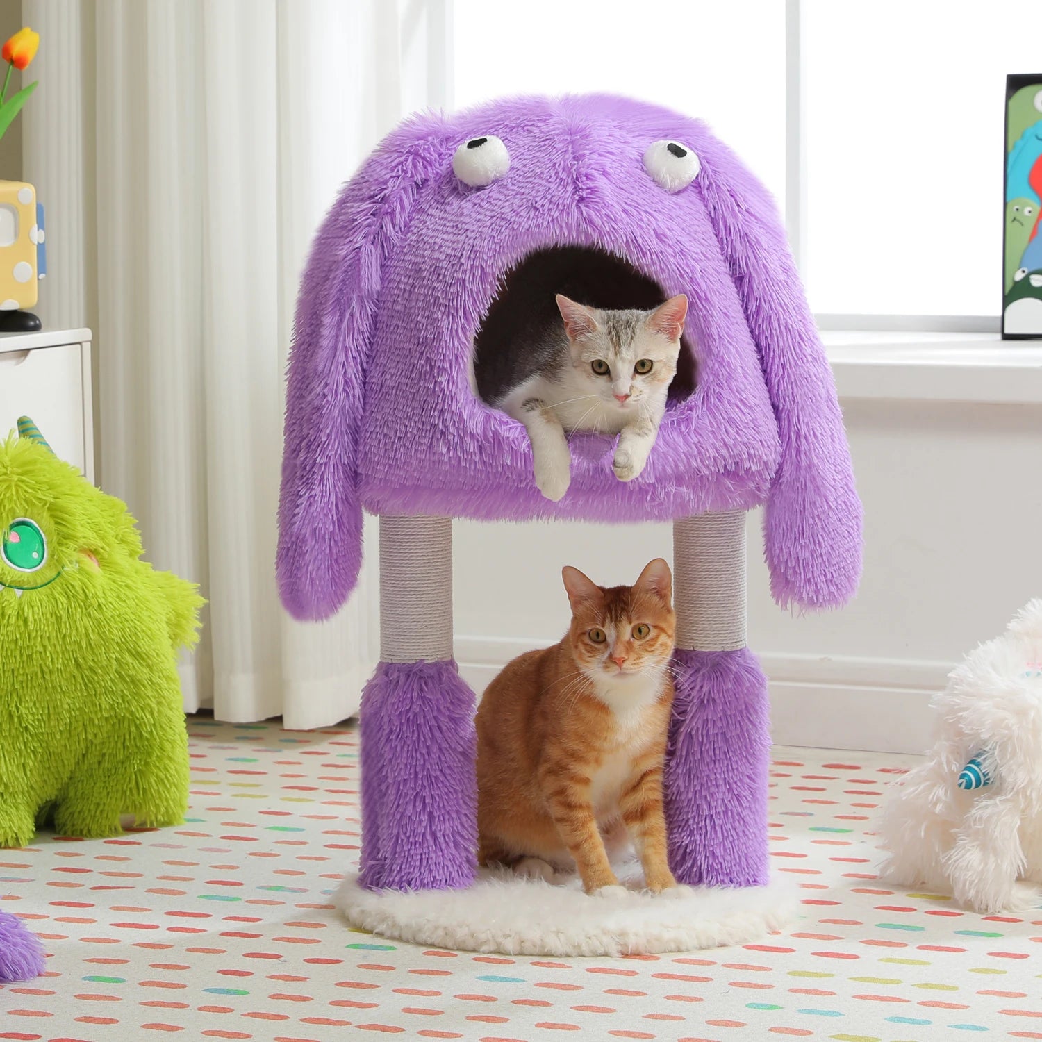 Purple Monster Cat Tree