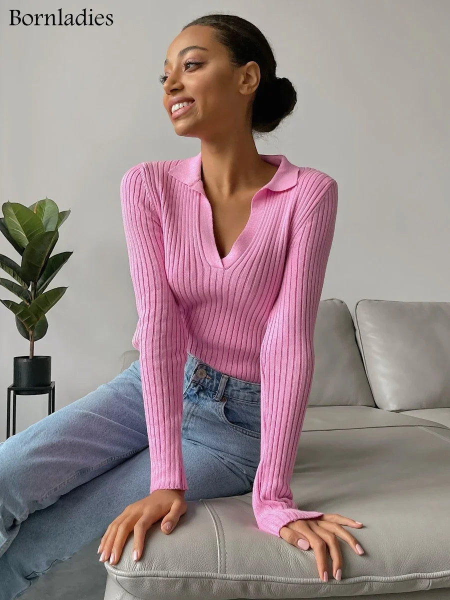 Classic Knit Polo Sweater