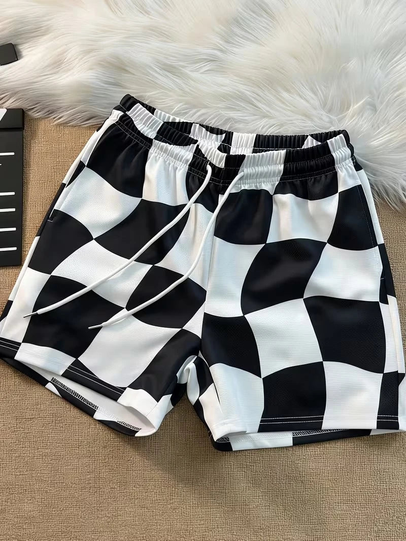 Checkerboard Lounge Shorts