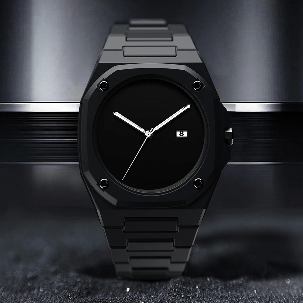 Slate Chrome Quartz Watch