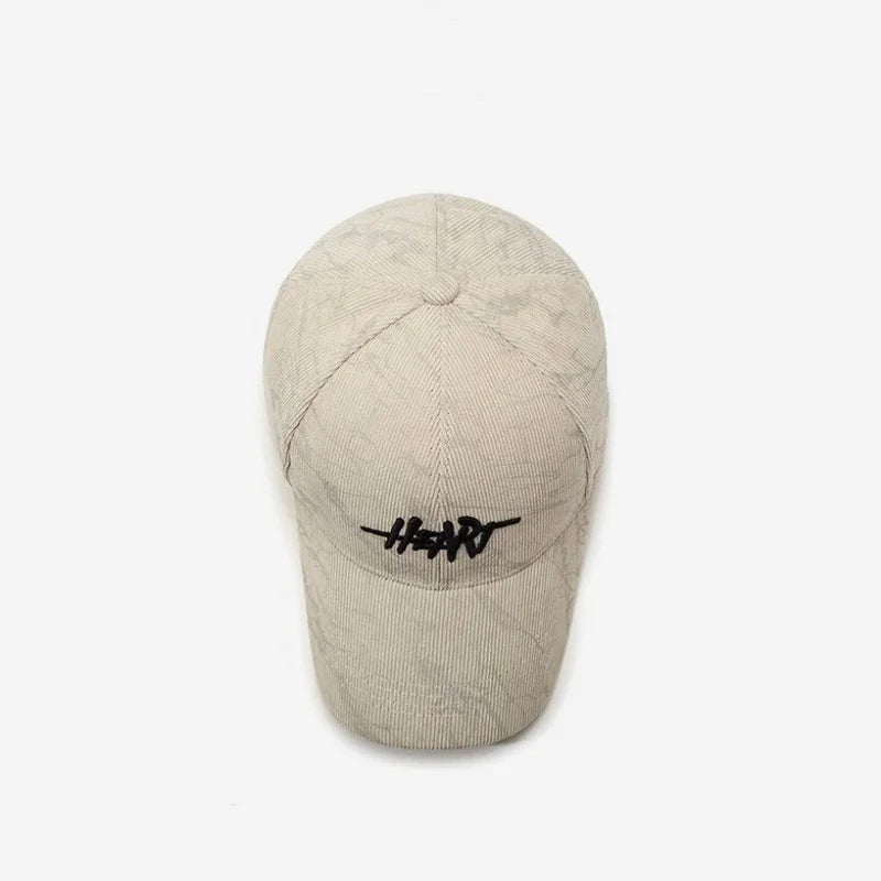 Corduroy Heart Cap