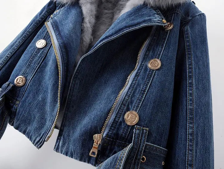 Arctic Fur Denim Jacket