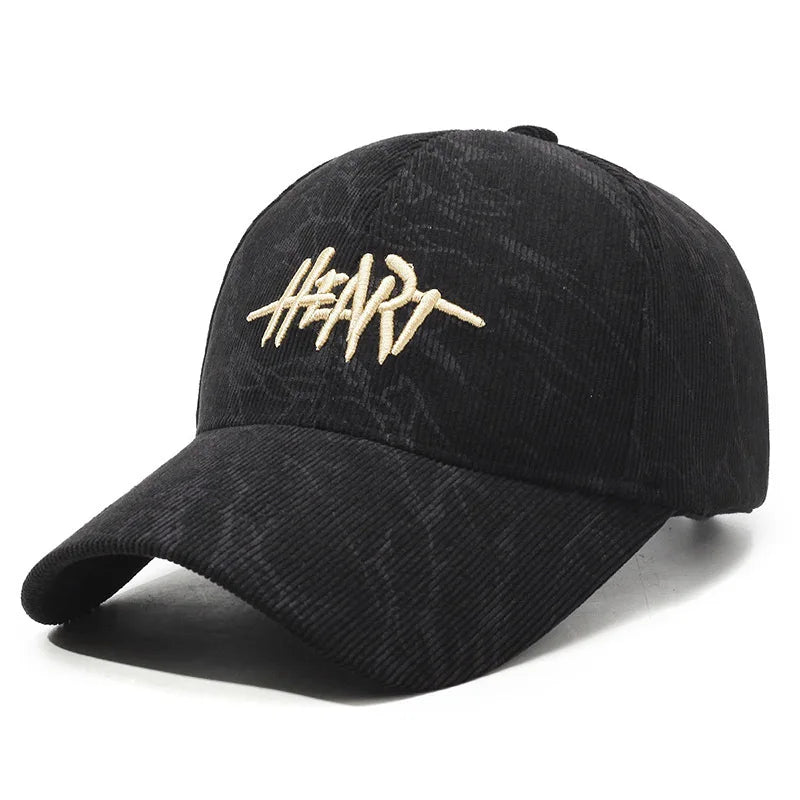 Corduroy Heart Cap