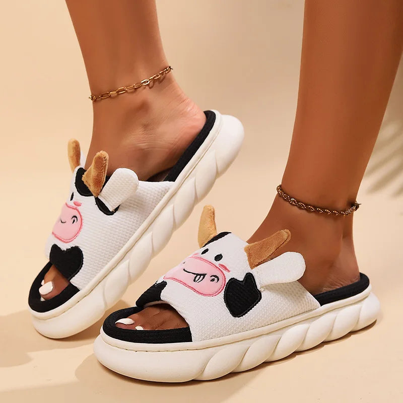 Moo Cozy House Slippers