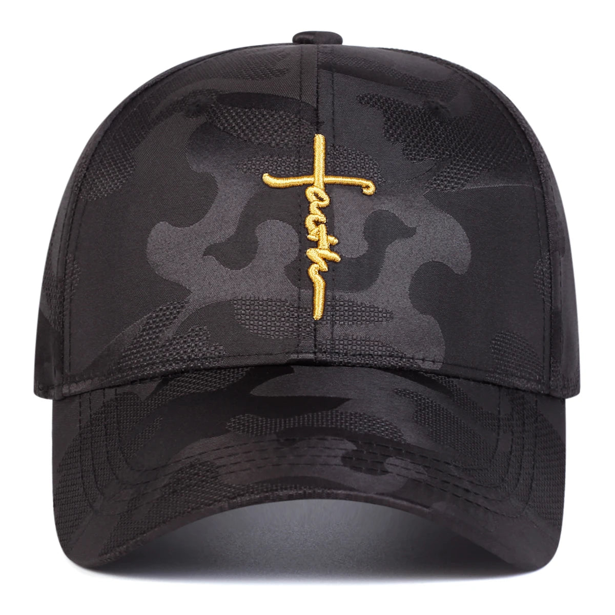 Black Camo Faith Cap