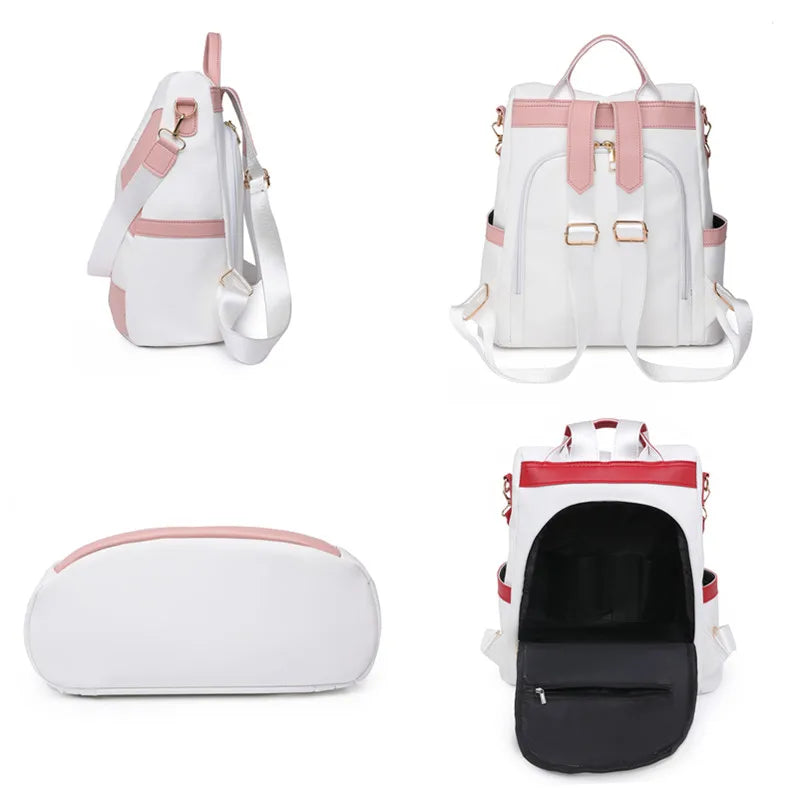 Chic Colorblock Backpack