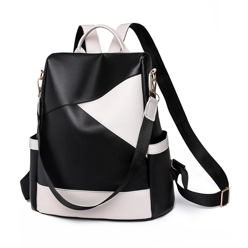 Chic Colorblock Backpack
