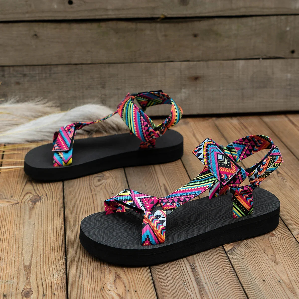 Sun Drift Platform Sandals