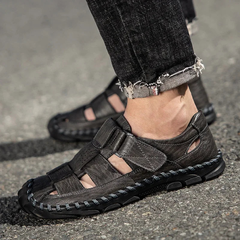 Bravon Leather Sandals