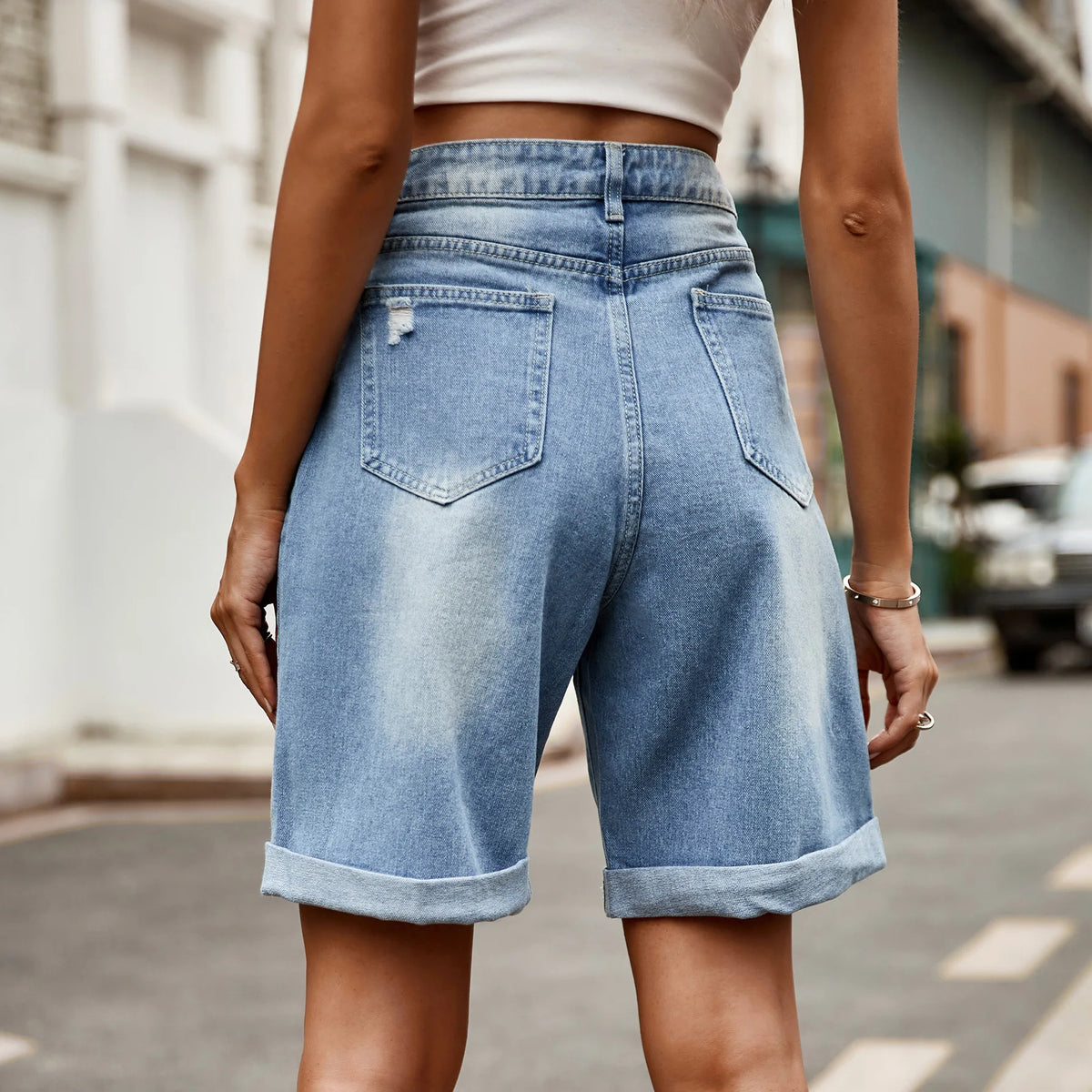 Relaxed Fit Vintage Wash Shorts