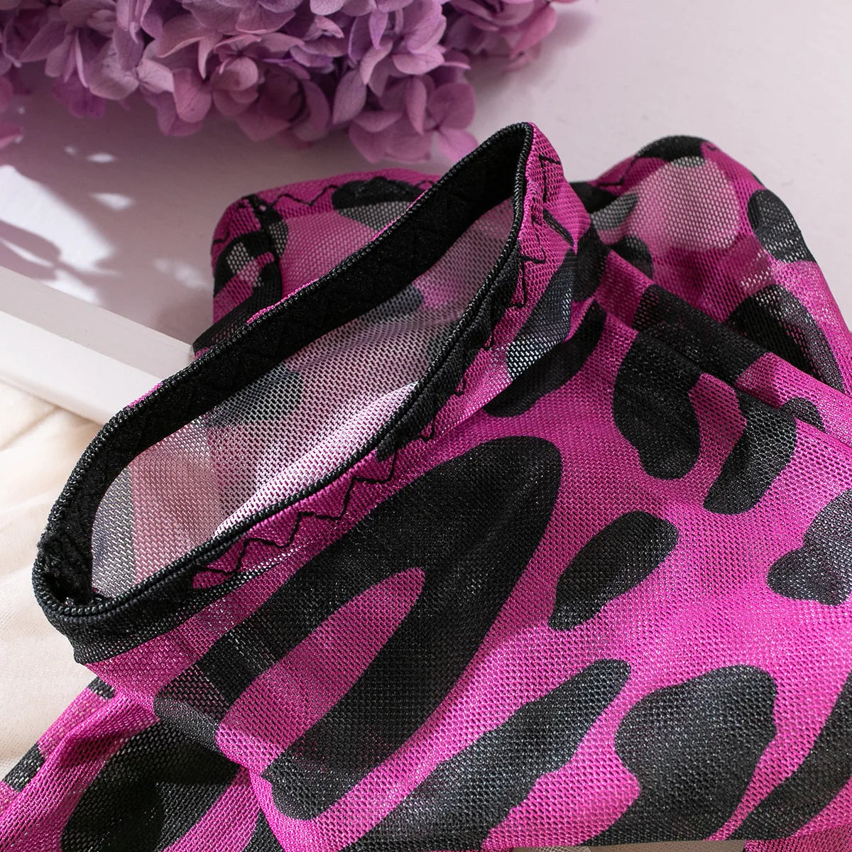 Pink Leopard Lingerie Set