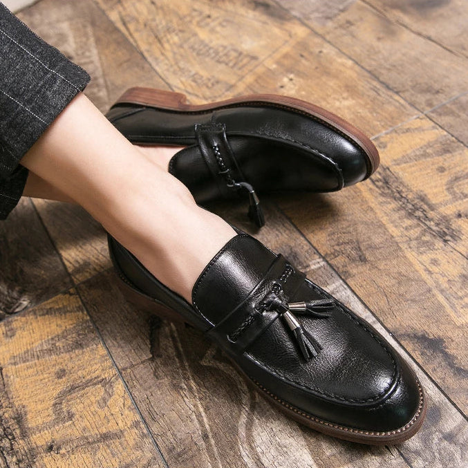 Classic Split Leather Loafers