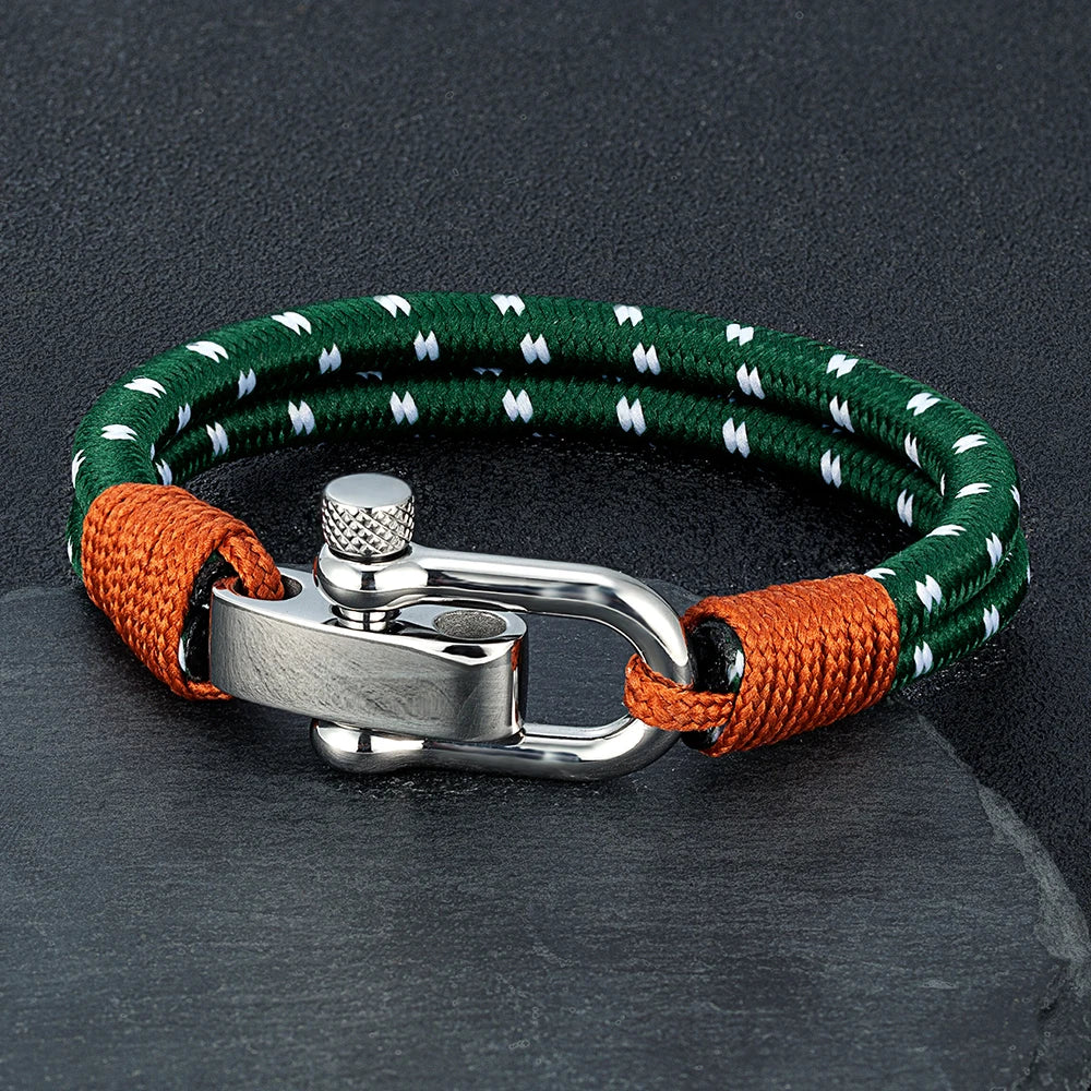 Nautical Rope Shackle Bracelet