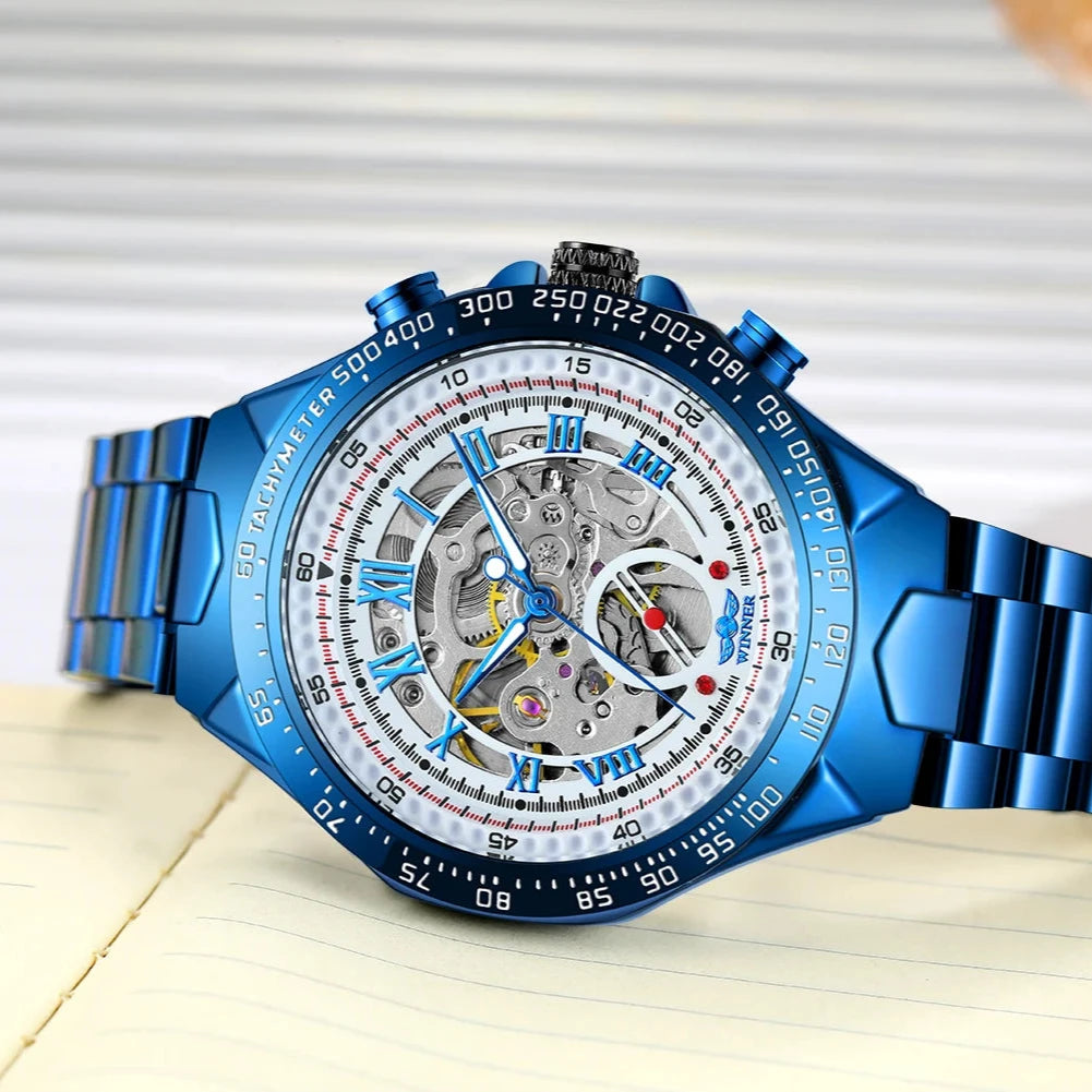 Blue Vortex Automatik Chrono