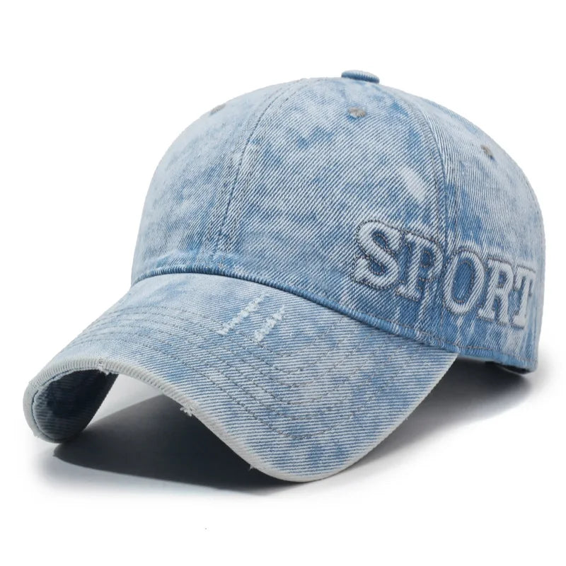 Retro Denim Sports Cap