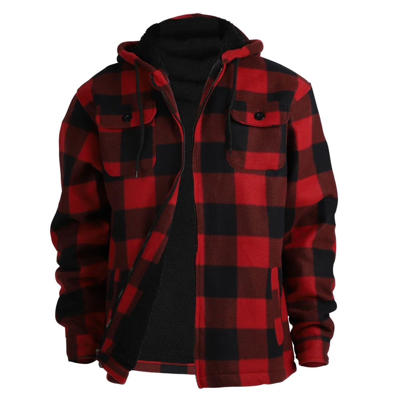 Crimson Plaid Jacket