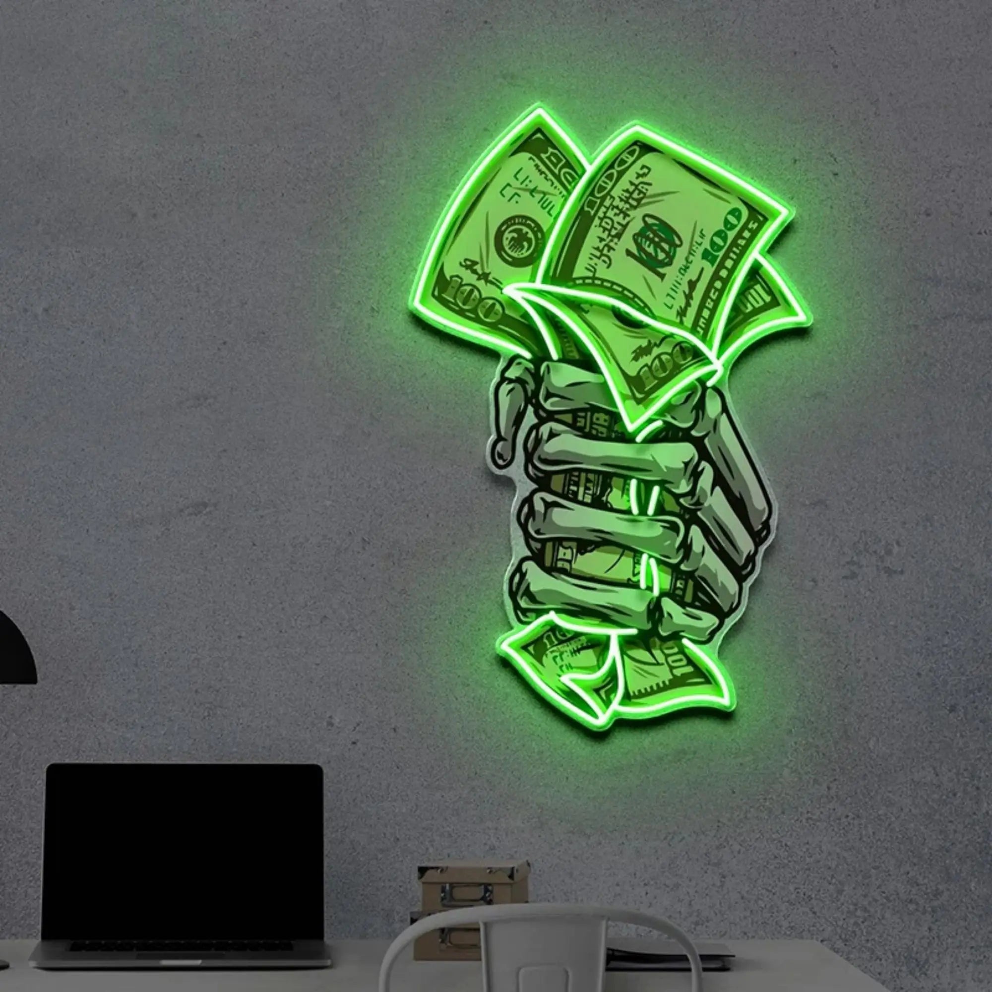 Fist Full of Cash LED Neon Light