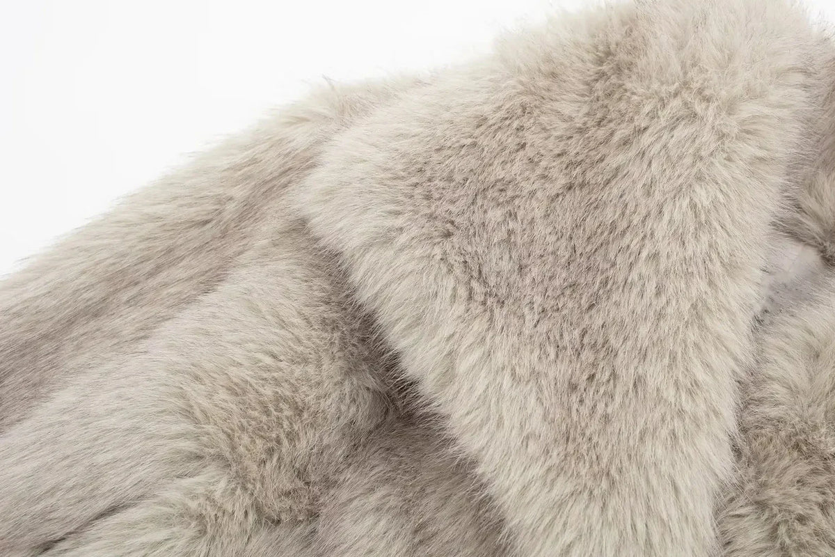 Ivory Chic Fur Jacket