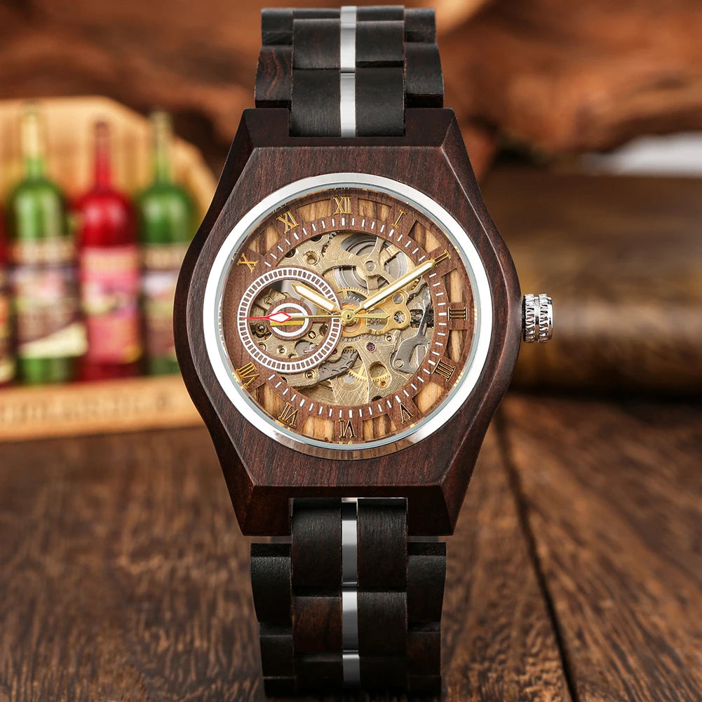 Vintage Timber Timepiece