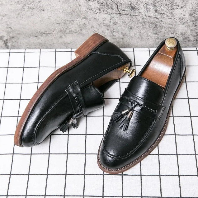 Classic Split Leather Loafers
