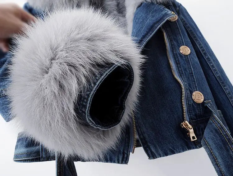 Arctic Fur Denim Jacket
