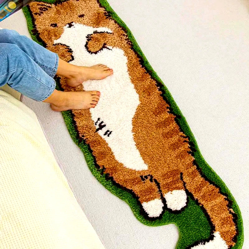 Kawaii Cat Bedside Rug