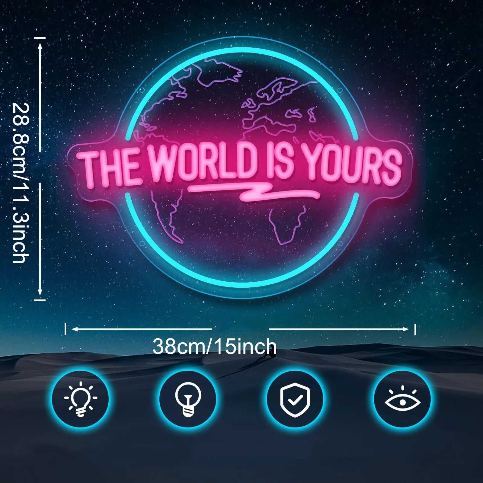 The World Is Yours LED Neon Light