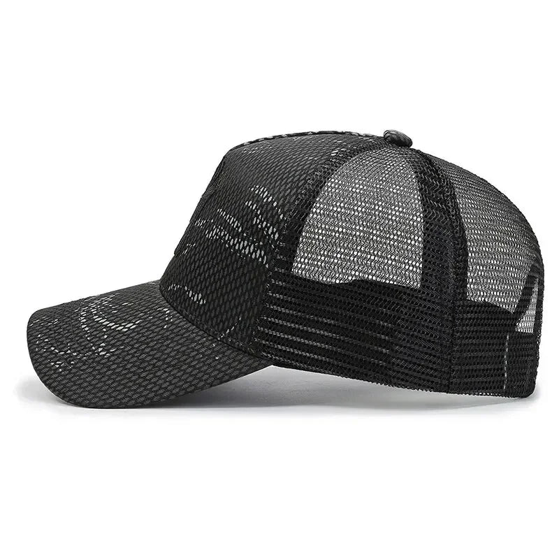 Black Camo Mesh Cap