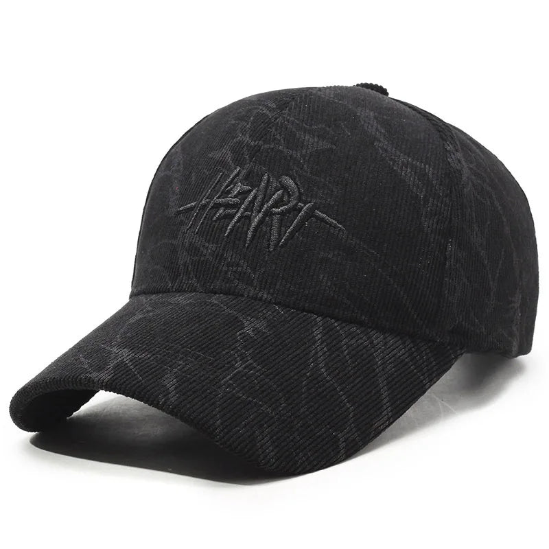 Corduroy Heart Cap
